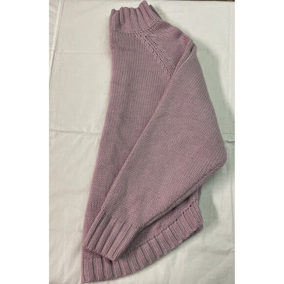 Nanette Lepore Cable Knit Sweater Womens Medium Wool Cashmere Mock Neck Pullover - Picture 9 of 9